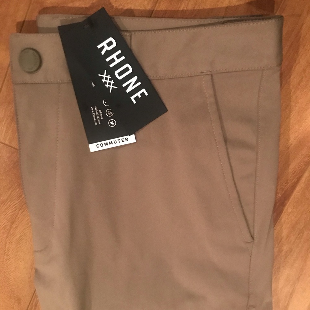 Rhone Commuter Pants Skinny 30 x 31 Brown Khaki